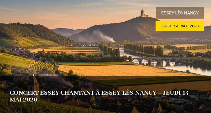 Affiche de l'événement : Concert à Essey-lès-Nancy – Jeudi 14 Mai 2026