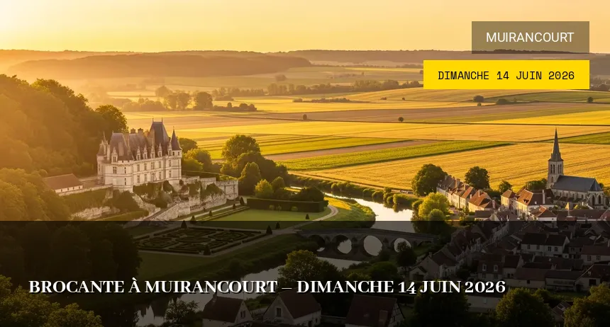 Affiche de l'événement : Brocante à Muirancourt – Dimanche 14 Juin 2026
