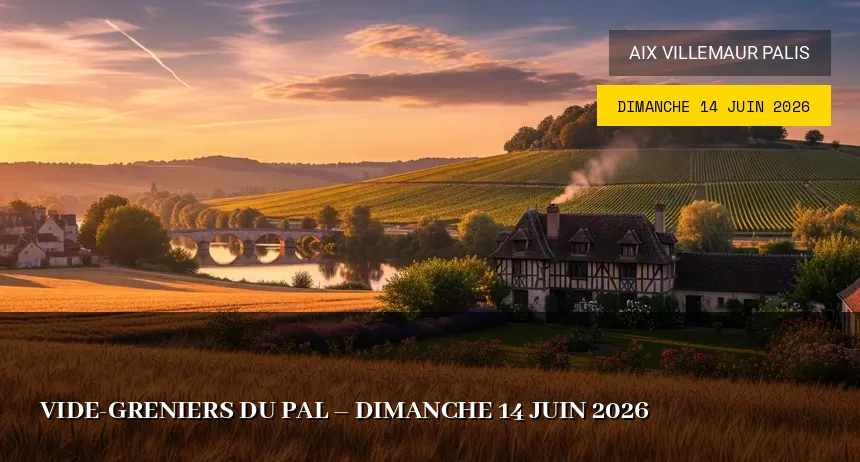 Affiche de l'événement : Vide-greniers du PAL – Dimanche 14 Juin 2026