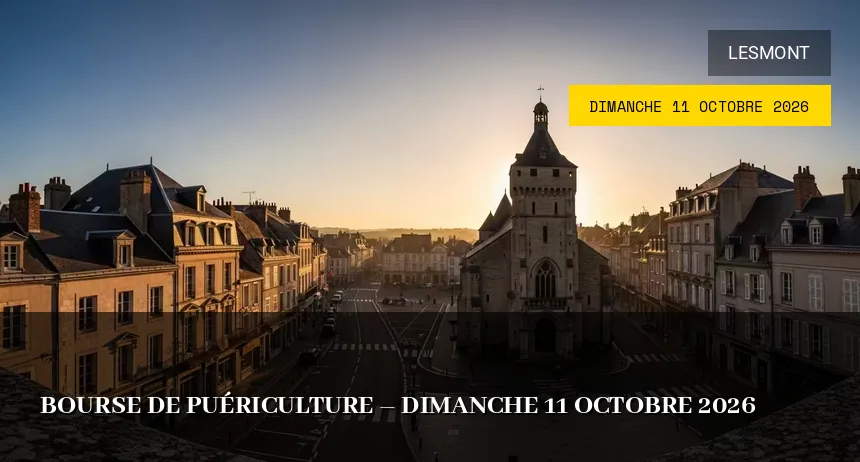 Affiche de l'événement : Bourse de puériculture – Dimanche 11 Octobre 2026