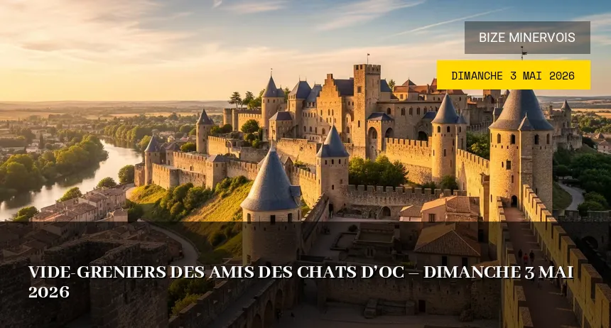 Affiche de l'événement : Vide-greniers des Amis des Chats d&rsquo;Oc – Dimanche 3 Mai 2026