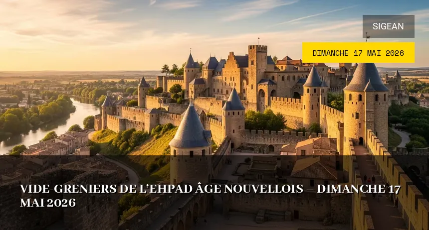 Affiche de l'événement : Vide-greniers de l&rsquo;EHPAD Âge Nouvellois – Dimanche 17 Mai 2026