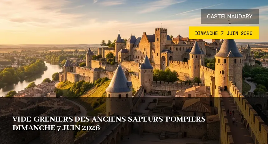 Affiche de l'événement : Vide-greniers des Anciens Sapeurs-Pompiers – Dimanche 7 Juin 2026