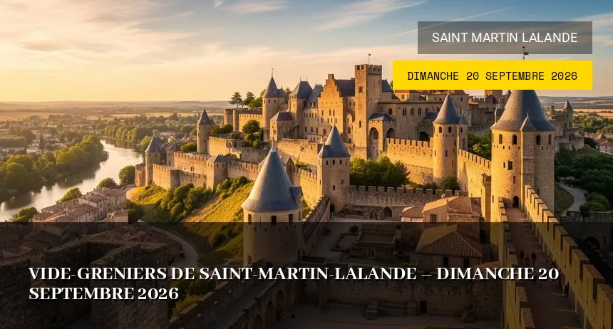 Affiche de l'événement : Vide-greniers de Saint-Martin-Lalande – Dimanche 20 Septembre 2026