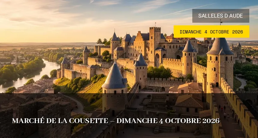 Affiche de l'événement : Marché de la Cousette – Dimanche 4 Octobre 2026