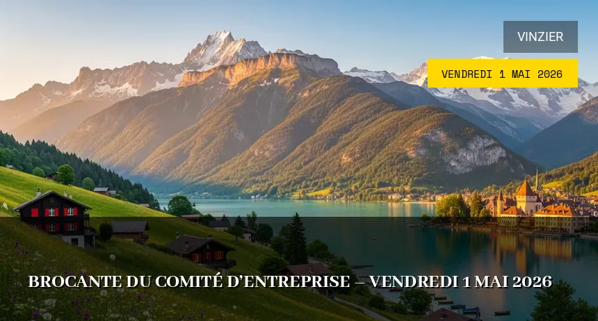 Affiche de l'événement : Brocante du Comité d&rsquo;Entreprise – Vendredi 1 Mai 2026