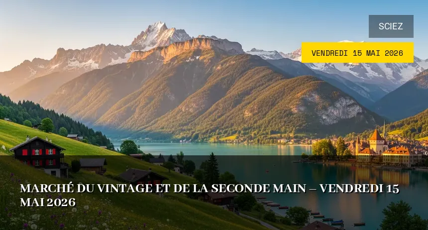 Affiche de l'événement : Marché du vintage et de la seconde main – Vendredi 15 Mai 2026