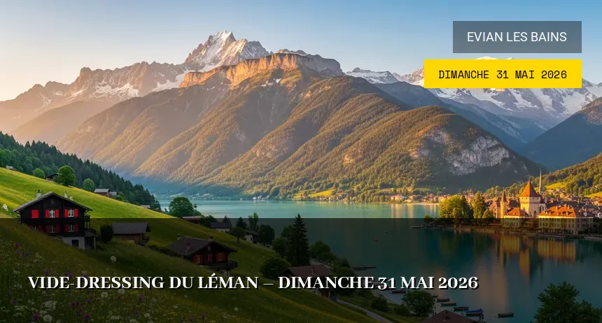 Affiche de l'événement : Vide-dressing du Léman – Dimanche 31 Mai 2026