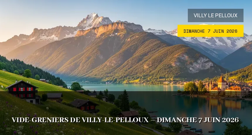 Affiche de l'événement : Vide-greniers de Villy-le-Pelloux – Dimanche 7 Juin 2026