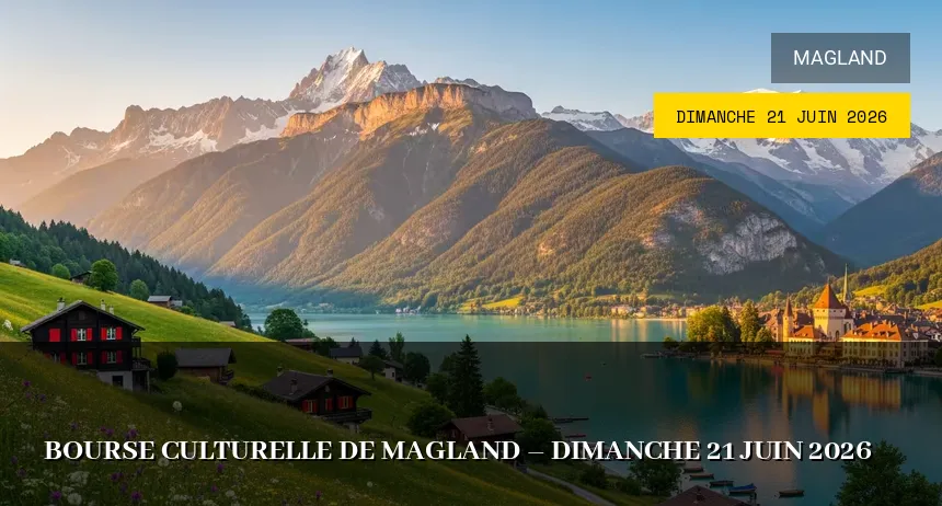 Affiche de l'événement : Bourse culturelle de Magland – Dimanche 21 Juin 2026