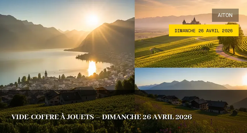 Affiche de l'événement : Vide-coffre à jouets – Dimanche 26 Avril 2026