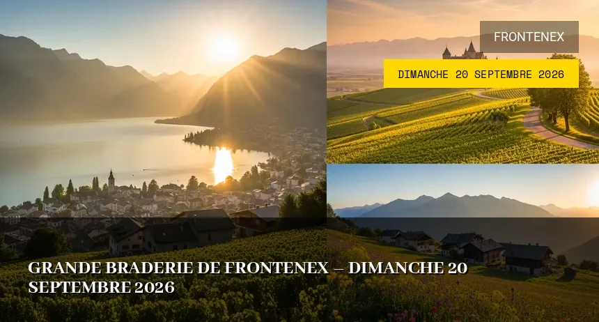 Affiche de l'événement : Grande Braderie de Frontenex – Dimanche 20 Septembre 2026