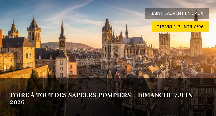 Affiche de l'événement : Foire à tout des Sapeurs-Pompiers – Dimanche 7 Juin 2026