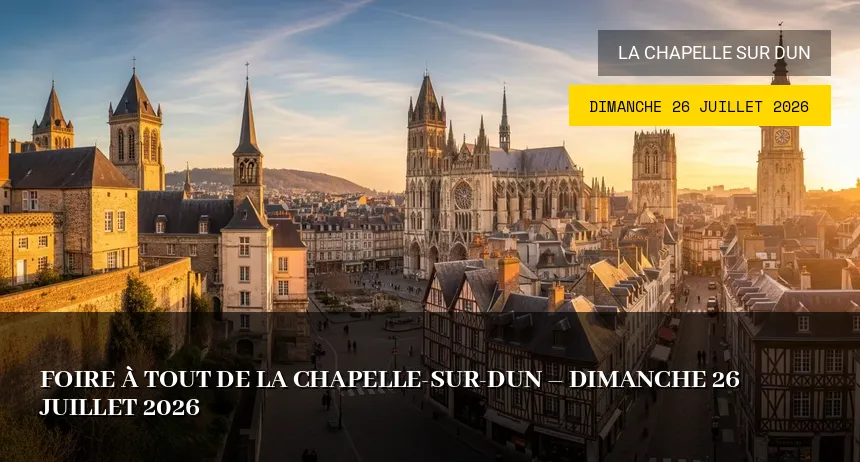 Affiche de l'événement : Foire à tout de La Chapelle-sur-Dun – Dimanche 26 Juillet 2026