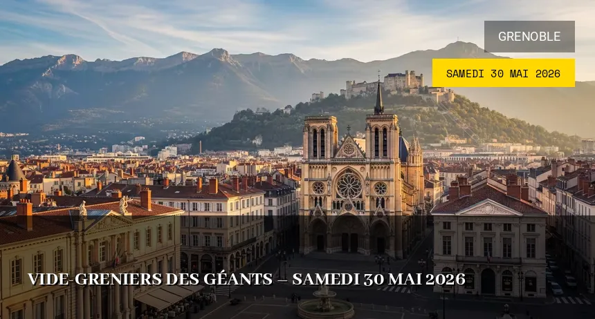 Affiche de l'événement : Vide-greniers des Géants – Samedi 30 Mai 2026