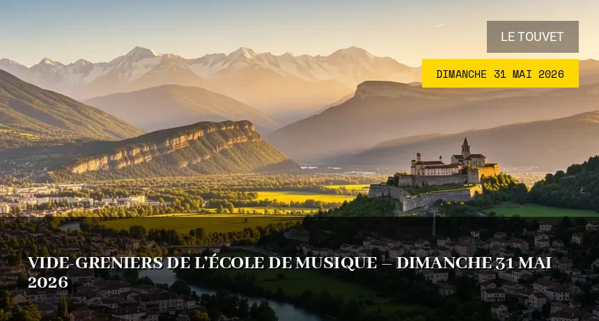 Affiche de l'événement : Vide-greniers de l&rsquo;École de Musique – Dimanche 31 Mai 2026