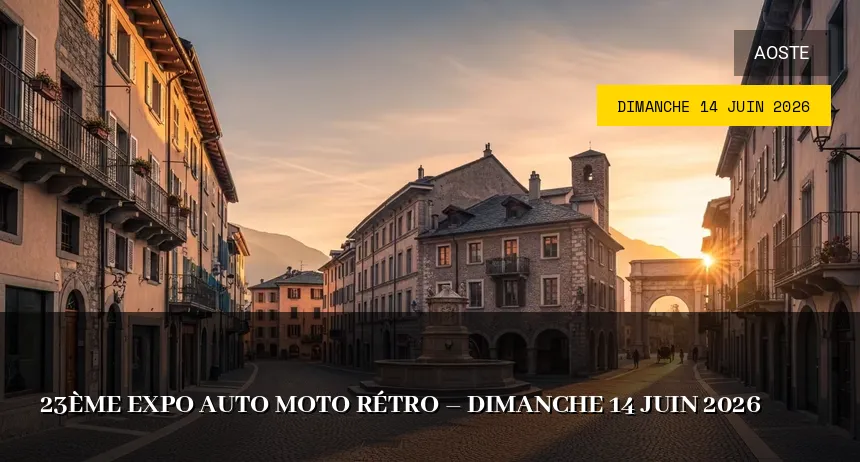 Affiche de l'événement : Expo auto moto rétro – Dimanche 14 Juin 2026