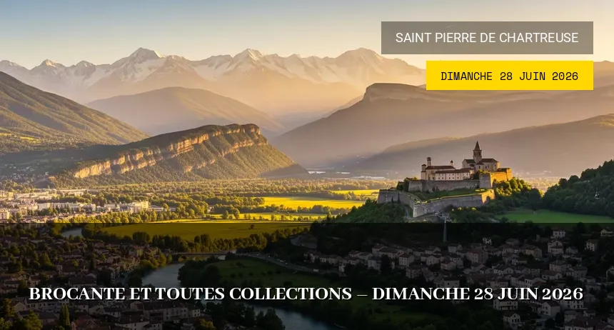 Affiche de l'événement : Brocante et toutes collections – Dimanche 28 Juin 2026
