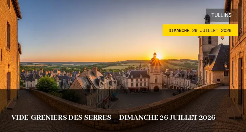 Affiche de l'événement : Vide-greniers des Serres – Dimanche 26 Juillet 2026