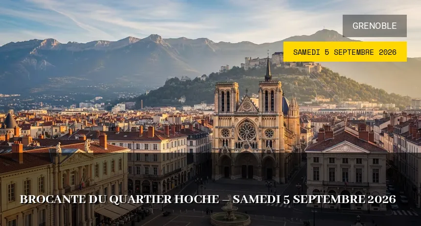 Affiche de l'événement : Brocante du quartier Hoche – Samedi 5 Septembre 2026