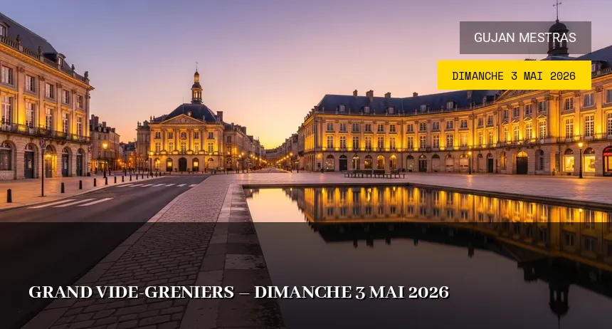 Affiche de l'événement : Grand vide-greniers – Dimanche 3 Mai 2026