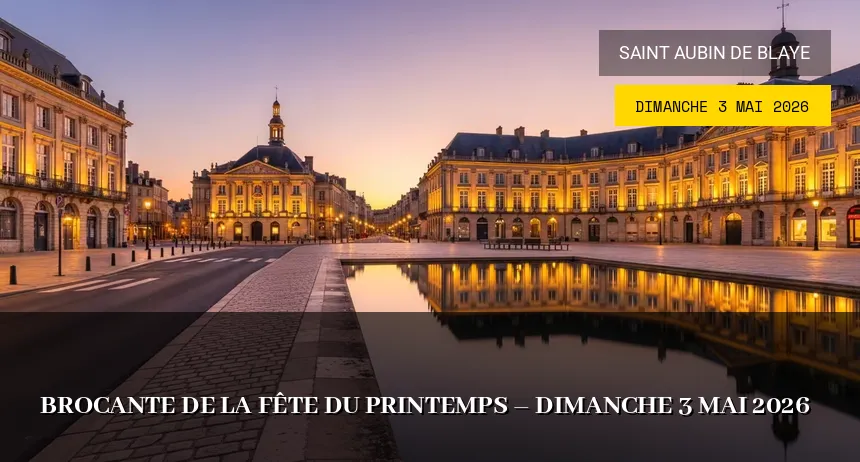 Affiche de l'événement : Brocante de la Fête du Printemps – Dimanche 3 Mai 2026