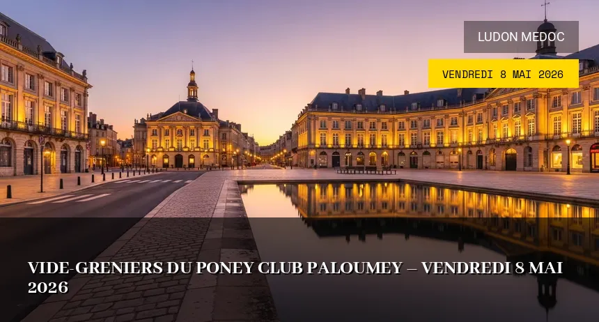 Affiche de l'événement : Vide-greniers du Poney Club Paloumey – Vendredi 8 Mai 2026