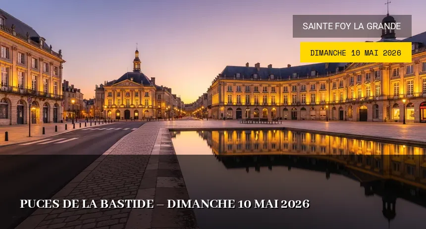 Affiche de l'événement : Puces de la Bastide – Dimanche 10 Mai 2026