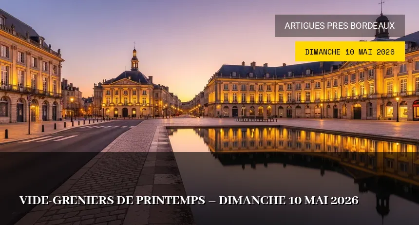 Affiche de l'événement : Vide-greniers de Printemps – Dimanche 10 Mai 2026