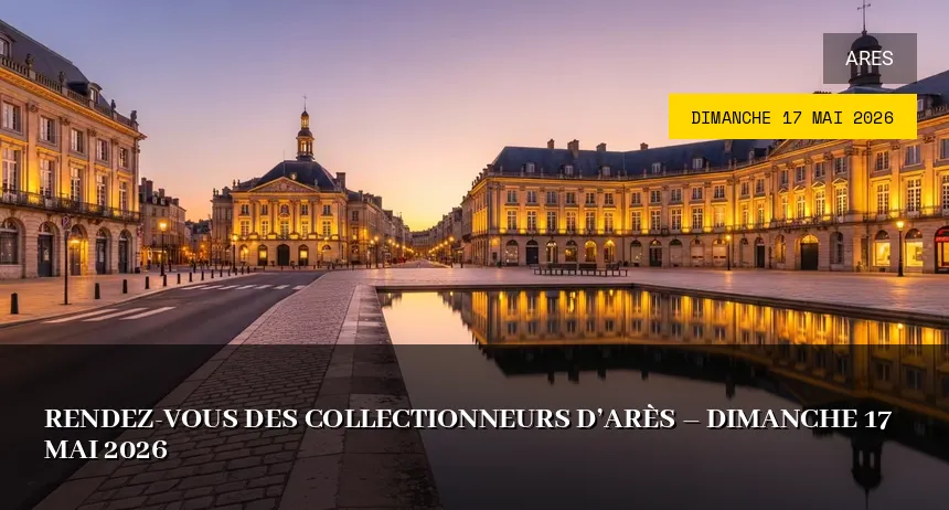 Affiche de l'événement : Rendez-vous des collectionneurs d&rsquo;Arès – Dimanche 17 Mai 2026