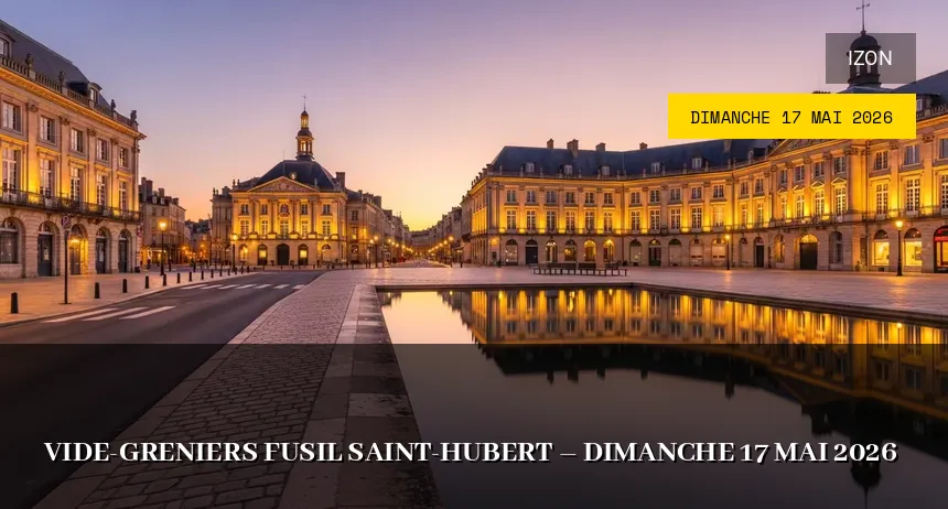 Affiche de l'événement : Vide-greniers Fusil Saint-Hubert – Dimanche 17 Mai 2026