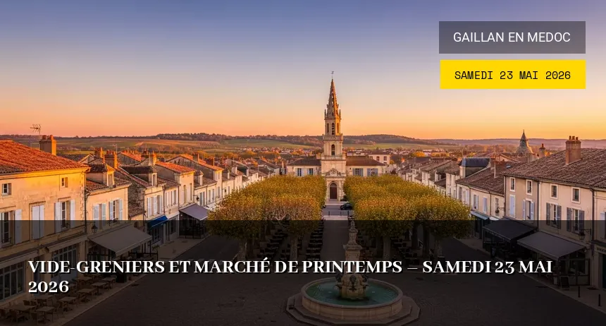 Affiche de l'événement : Vide-greniers et Marché de Printemps – Samedi 23 Mai 2026