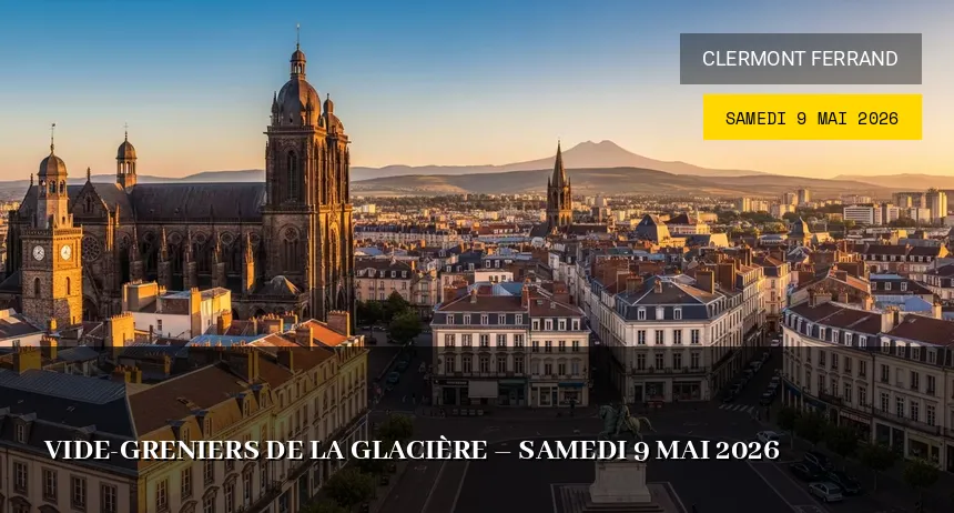 Affiche de l'événement : Vide-greniers de la Glacière – Samedi 9 Mai 2026