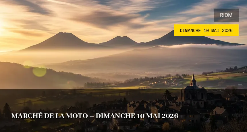 Affiche de l'événement : Marché de la moto – Dimanche 10 Mai 2026