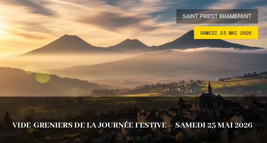 Affiche de l'événement : Vide-greniers de la Journée Festive – Samedi 23 Mai 2026