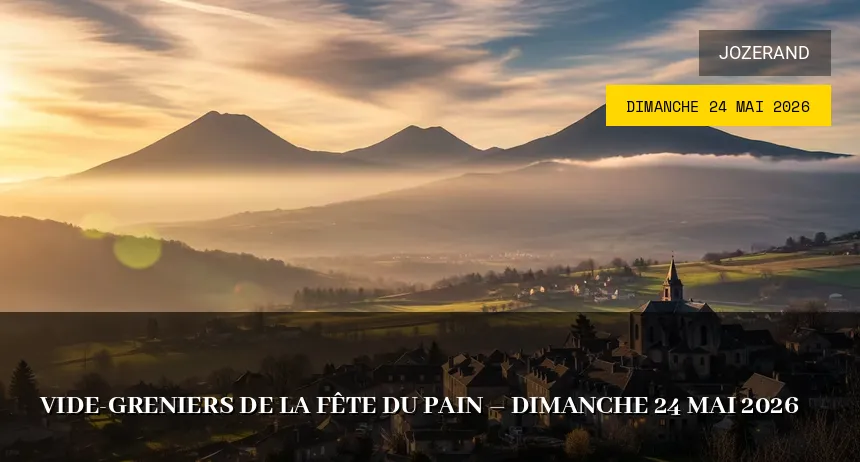 Affiche de l'événement : Vide-greniers de la Fête du Pain – Dimanche 24 Mai 2026