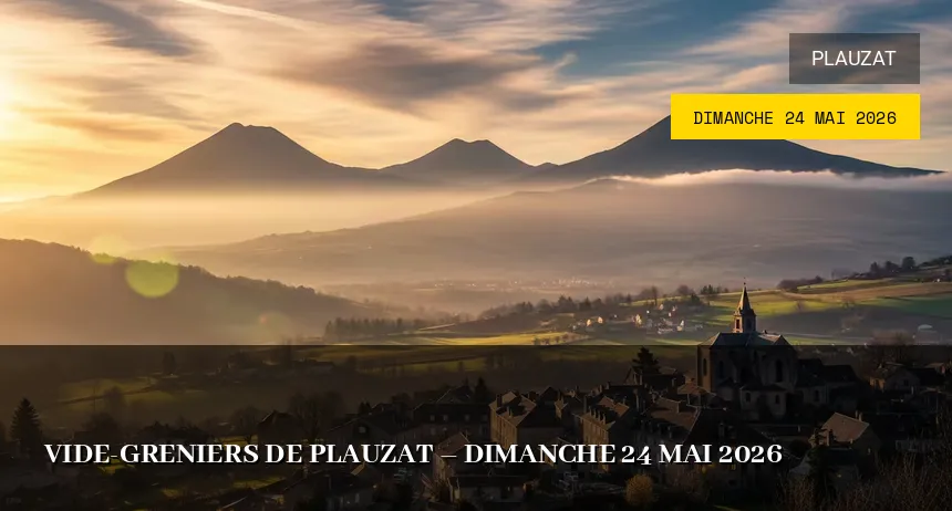 Affiche de l'événement : Vide-greniers de Plauzat – Dimanche 24 Mai 2026
