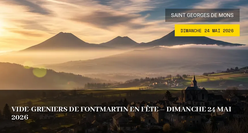 Affiche de l'événement : Vide-greniers de Fontmartin en Fête – Dimanche 24 Mai 2026