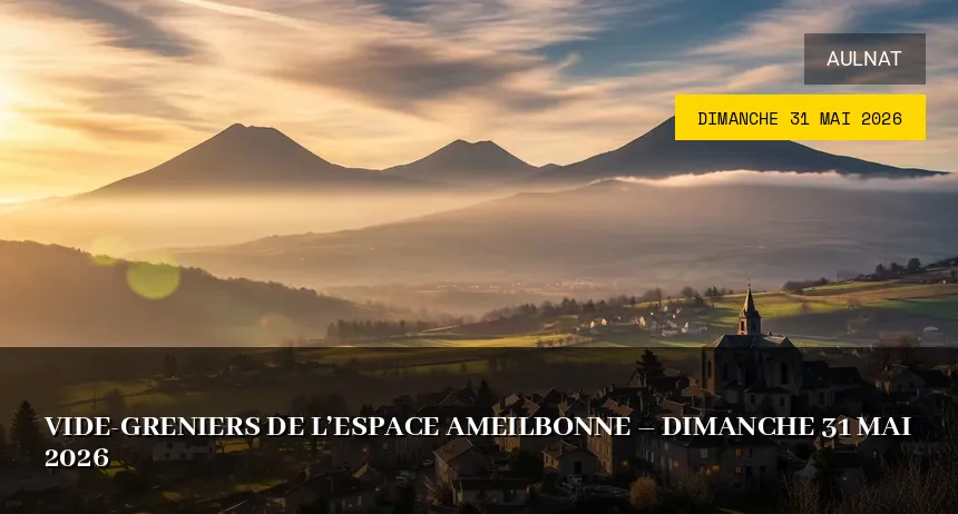 Affiche de l'événement : Vide-greniers de l&rsquo;Espace Ameilbonne – Dimanche 31 Mai 2026