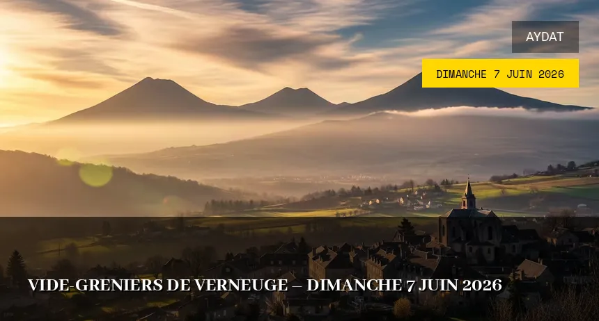 Affiche de l'événement : Vide-greniers de Verneuge – Dimanche 7 Juin 2026