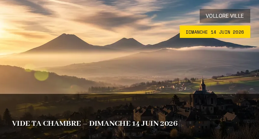 Affiche de l'événement : Vide ta chambre – Dimanche 14 Juin 2026