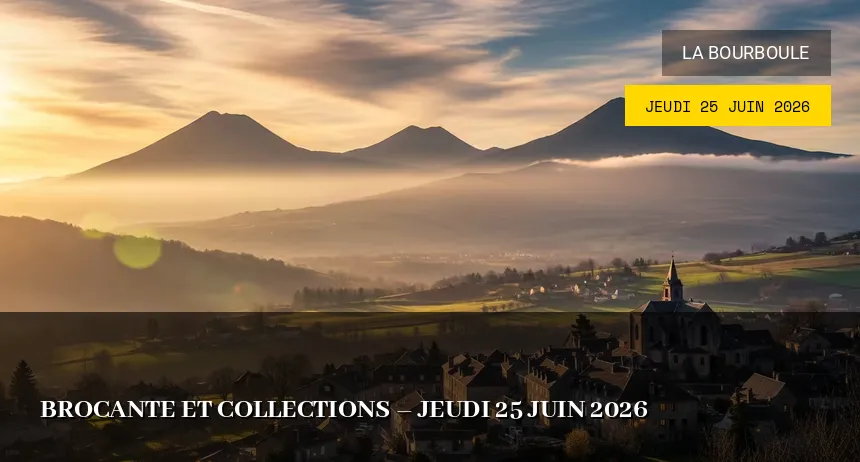 Affiche de l'événement : Brocante et collections – Jeudi 25 Juin 2026