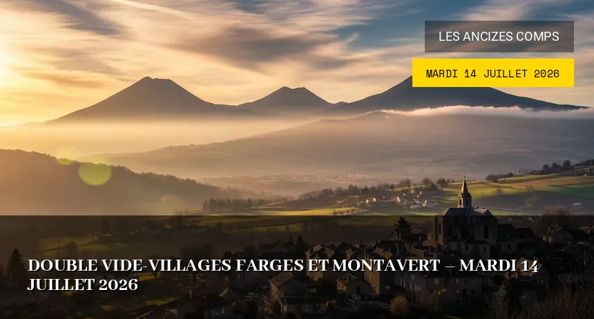 Affiche de l'événement : Double vide-villages Farges et Montavert – Mardi 14 Juillet 2026