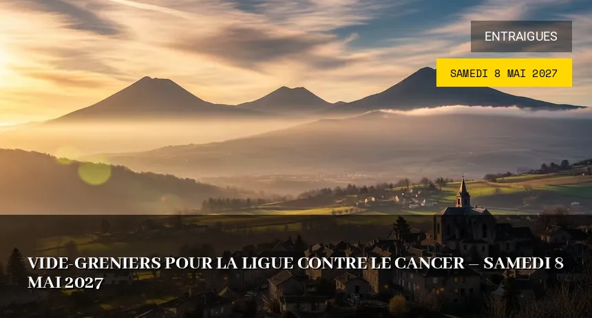 Affiche de l'événement : Vide-greniers pour la Ligue contre le Cancer – Samedi 8 Mai 2027