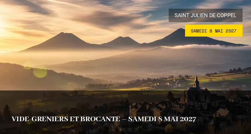 Affiche de l'événement : Vide-greniers et Brocante – Samedi 8 Mai 2027