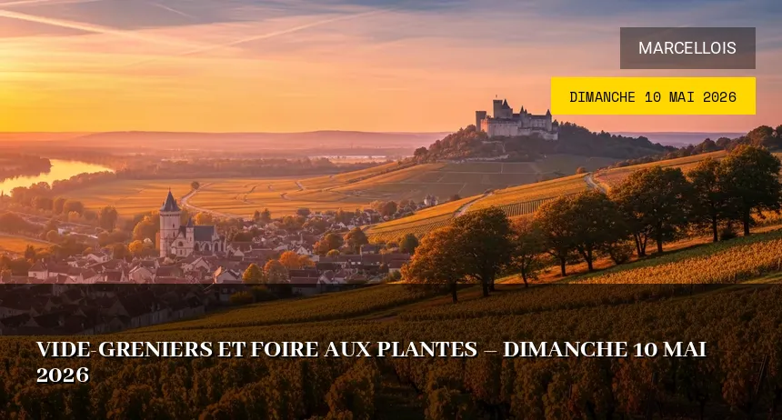 Affiche de l'événement : Vide-greniers et foire aux plantes – Dimanche 10 Mai 2026