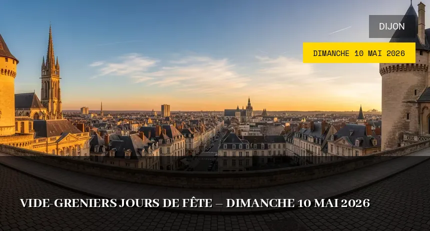 Affiche de l'événement : Vide-greniers Jours de Fête – Dimanche 10 Mai 2026