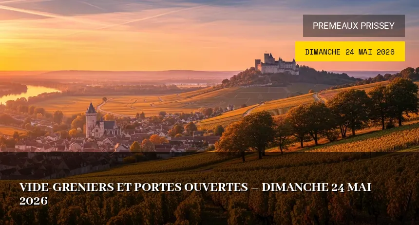 Affiche de l'événement : Vide-greniers et portes ouvertes – Dimanche 24 Mai 2026