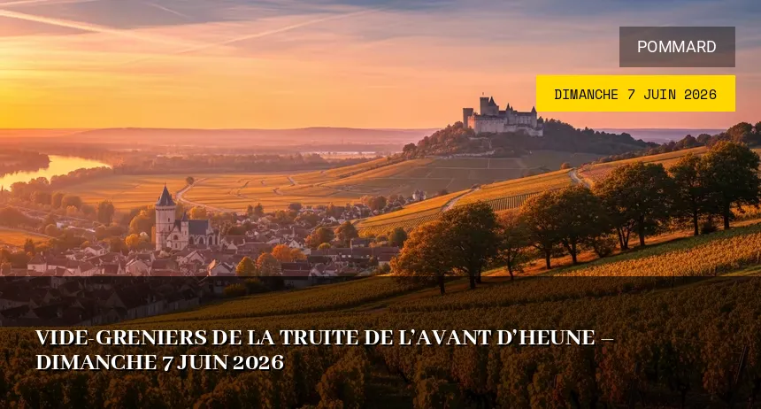 Affiche de l'événement : Vide-greniers de la Truite de l&rsquo;Avant d&rsquo;Heune – Dimanche 7 Juin 2026