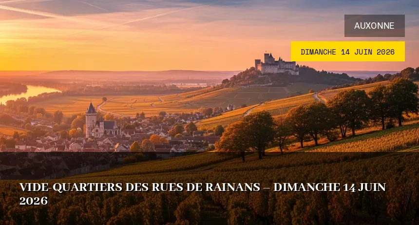 Affiche de l'événement : Vide-quartiers des rues de Rainans – Dimanche 14 Juin 2026